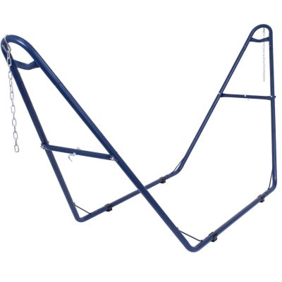 Ultimate Patio Steel Universal Multi-Use Hammock Stand – Blue