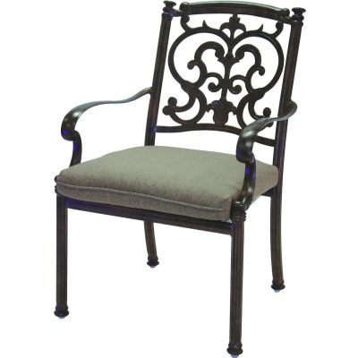 Darlee Santa Barbara Cast Aluminum Patio Dining Chair – Antique Bronze