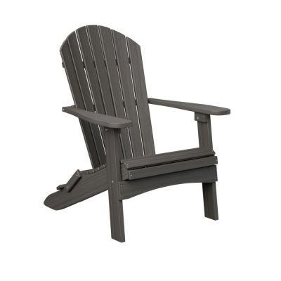 Berlin Gardens Comfo Folding Adirondack Chair – Coastal Gray