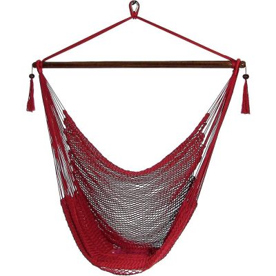 Ultimate Patio Extra Large Hanging Caribbean Hammock Chair – Red