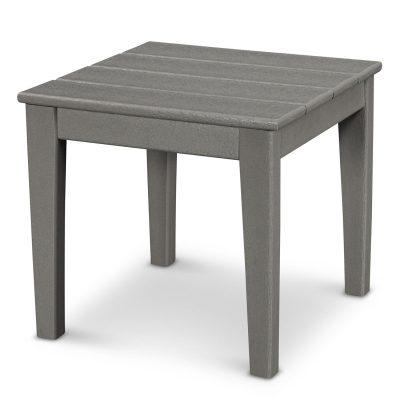 POLYWOOD Newport 18-Inch End Table – Slate Grey