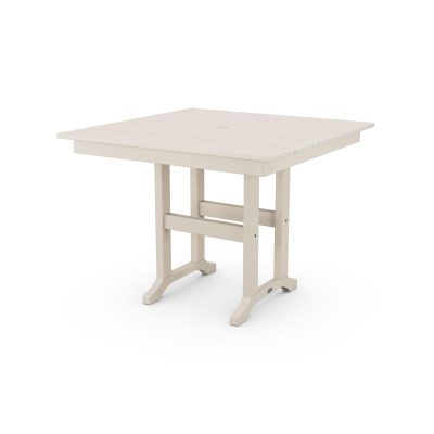 POLYWOOD 37-Inch Farmhouse Dining Table – Sand