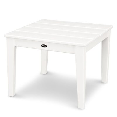 POLYWOOD Newport 22-Inch End Table – White