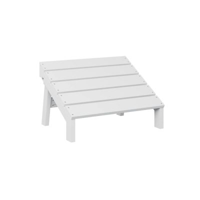 Berlin Gardens Mayhew Adirondack Folding Footstool – White