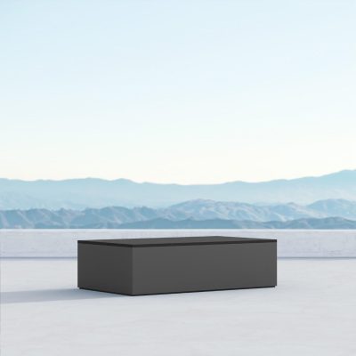 Porto Aluminum Coffee Table in Granite by Azzurro Living