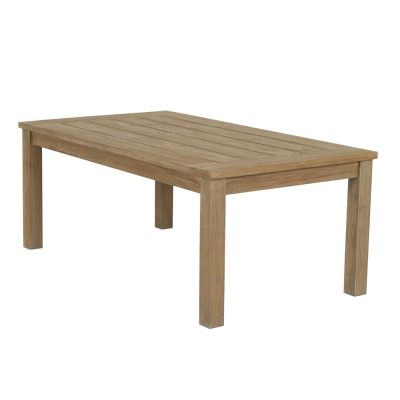 Sunset West Coastal Teak 50 X 28 Inch Rectangular Teak Patio Coffee Table