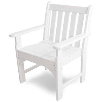 POLYWOOD Vineyard Garden Arm Chair – White