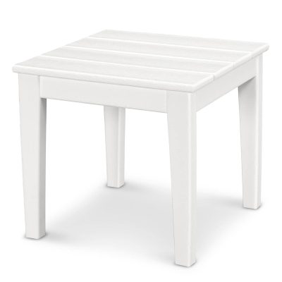 POLYWOOD Newport 18-Inch End Table – White