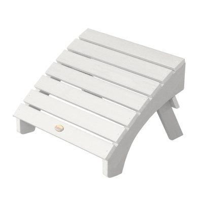 Lakeview Folding Adirondack Ottoman – White