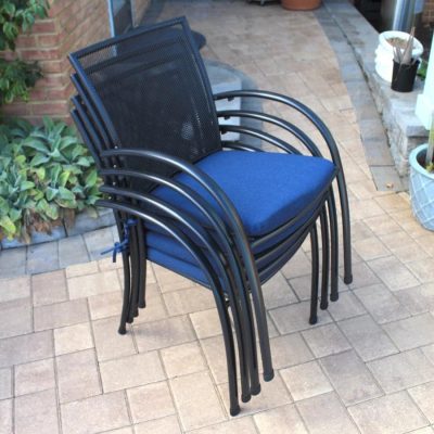 Kettler PILANO Mesh Stacking Arm Chair – Set Of 4