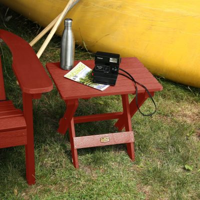 Lakeview The Charmville Folding Side Table – Rustic Red