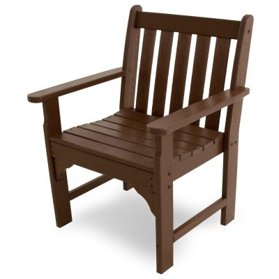 POLYWOOD Vineyard Garden Arm Chair – Mahogany