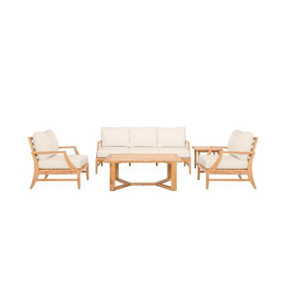 Charleston 5 Piece Lounge Set in Sand By Teak + Table