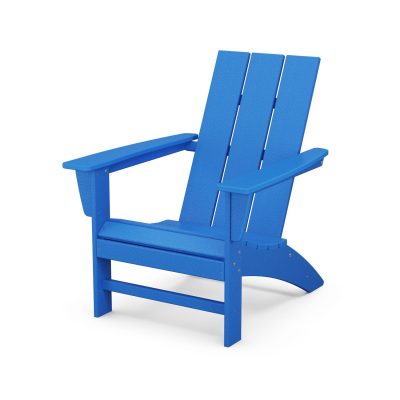 POLYWOOD Modern Adirondack Chair – Pacific Blue