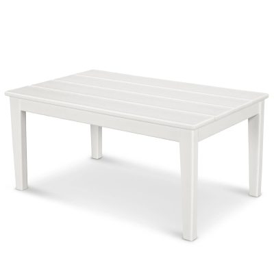 POLYWOOD Newport 22 X 36 Inch Coffee Table – White