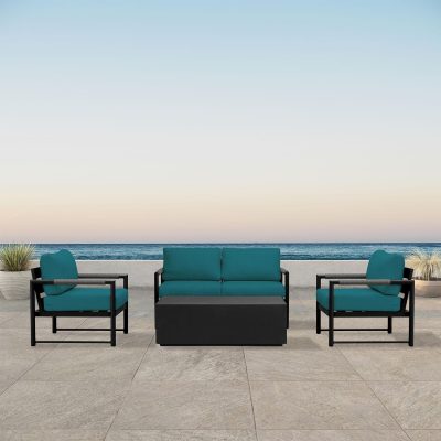 Lakeview Avenue Bay Black/Carbon 5 Pc Loveseat Set – Spectrum Peacock