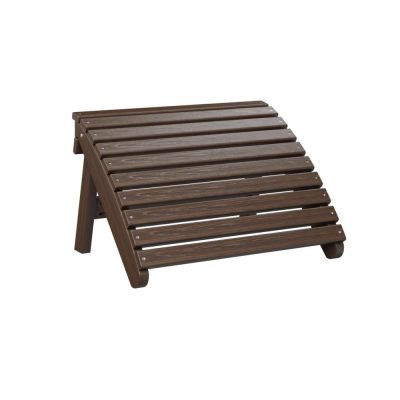 Berlin Gardens Folding Adirondack Footstool – Brazilian Walnut