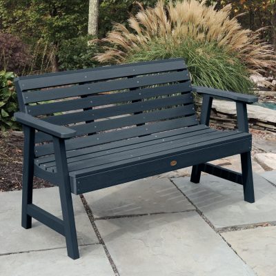 Lakeview Elm Pointe 5-Foot Garden Bench – Federal Blue