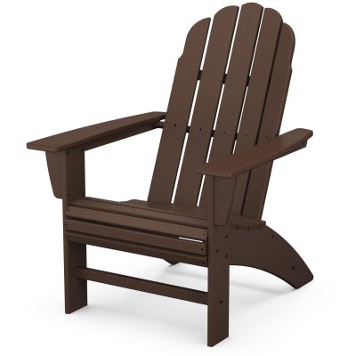 POLYWOOD Vineyard Curveback Adirondack Chair – Mahogany