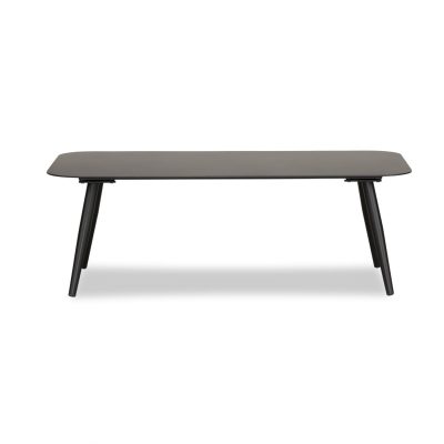 Midnight Cove 46 1/2 Inch Black Aluminum Coffee Table By Lakeview Outdoor Designs