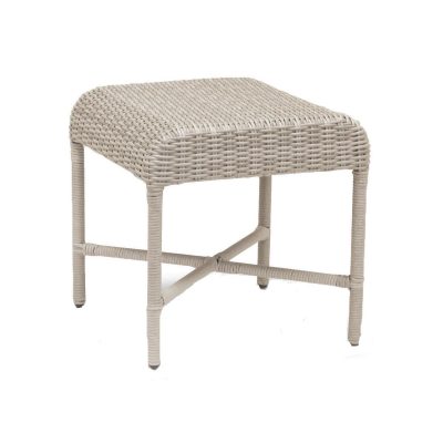 Manhattan 21 Inch Square Wicker Patio End Table By Sunset West