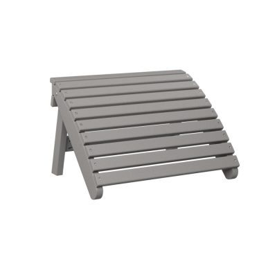 Berlin Gardens Folding Adirondack Footstool – Light Gray