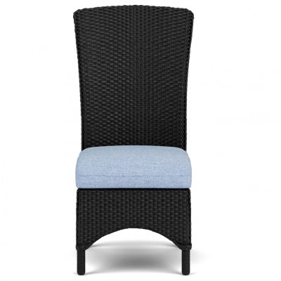 Mandalay Wicker Dining Side Chair in Ebony/Demo Skyway By Lloyd Flanders