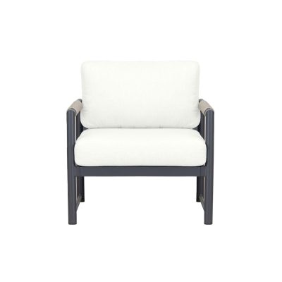 Lakeview Avenue Bay Slate/Pebble Gray Club Chair – Canvas Natural