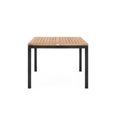 St Barts 40 Inch Aluminum Square Dining Table By Teak + Table