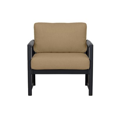 Lakeview Avenue Bay Black/Carbon Club Chair – Heather Beige