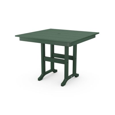 POLYWOOD 37-Inch Farmhouse Dining Table – Green