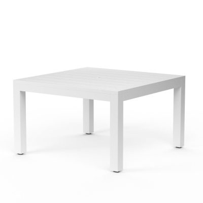 Sunset West Newport 48-Inch Square Aluminum Patio Dining Table