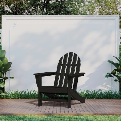 POLYWOOD Classic Adirondack Chair – Black