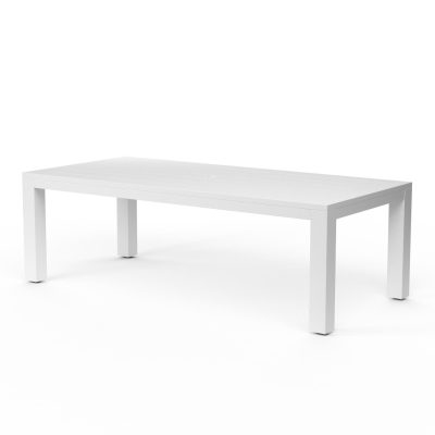 Sunset West Newport 90 X 42 Inch Rectangular Aluminum Patio Dining Table