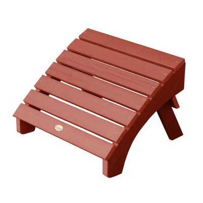 Lakeview Folding Adirondack Ottoman – Rustic Red