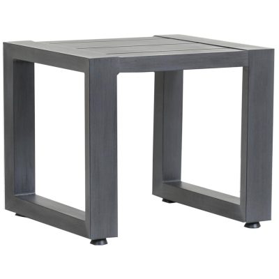 Redondo 24 X 20 Inch Rectangular Aluminum Patio End Table By Sunset West