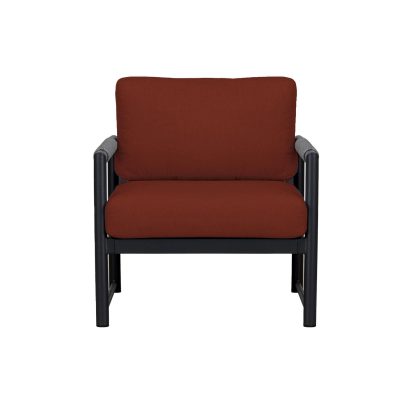 Lakeview Avenue Bay Black/Carbon Club Chair – Canvas Henna