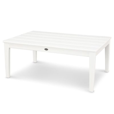 POLYWOOD Newport 28 X 42 Inch Coffee Table – White