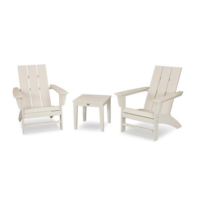 POLYWOOD Modern 3-Piece Adirondack Set – Sand