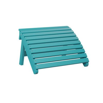 Berlin Gardens Folding Adirondack Footstool – Aruba Blue