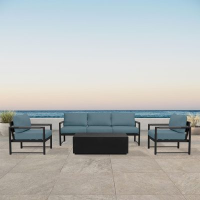 Lakeview Avenue Bay Slack /Carbon 3 Pc Sofa Set – Cast Lagoon