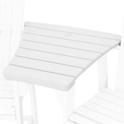 POLYWOOD 600 Series Angled Adirondack Dining Connecting Table – White