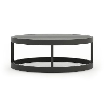 Misty Cove 34 Inch Slate Aluminum Coffee Table By Lakeview