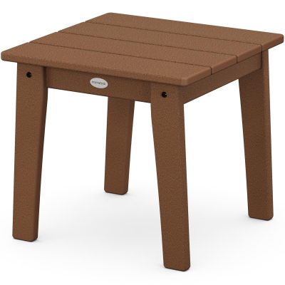 POLYWOOD Lakeside 18-Inch End Table – Teak